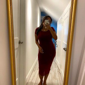 WINE RED Midi/Maxi Dress